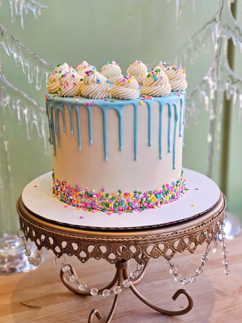 Colored Drip Cake